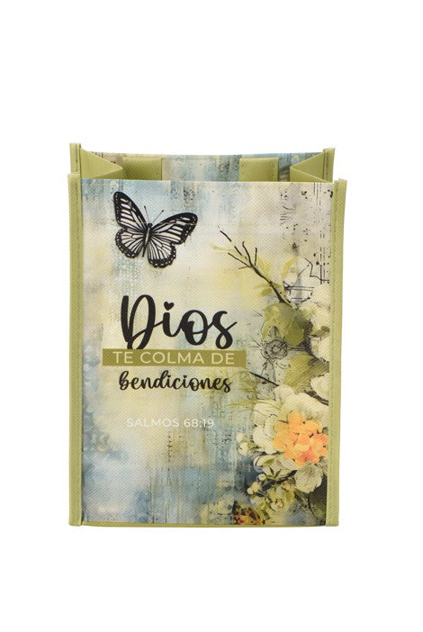 Bolsa de tela pequeña "Dios te colma de bendiciones" Samos 68:19