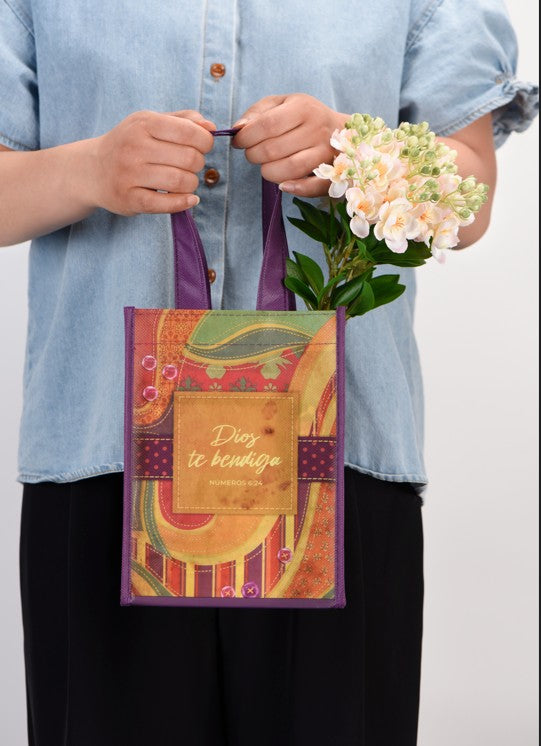 Cargue la imagen en el visor de la galería, Bolsa de tela pequeña &quot;Dios te bendiga&quot; Números 6:24
