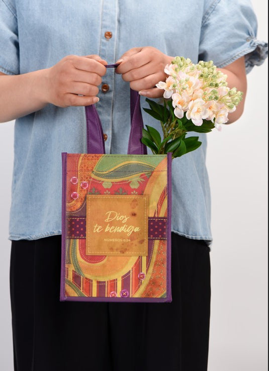 Bolsa de tela pequeña "Dios te bendiga" Números 6:24