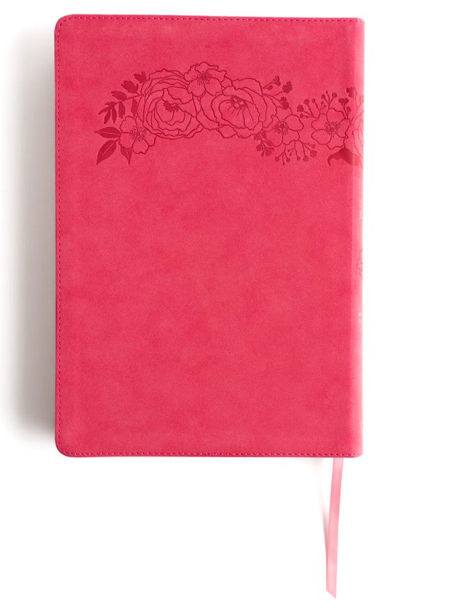 Cargue la imagen en el visor de la galería, Biblia RVR 1960, Letra Súper Gigante, con índice, símil piel fucsia floral
