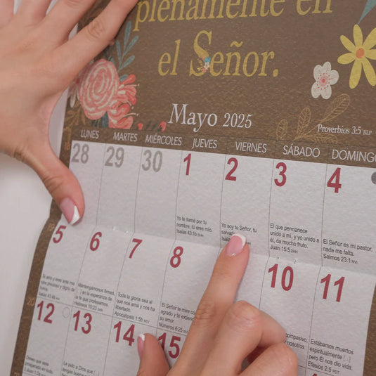 Calendario de pared 2025 - Bendiciones
