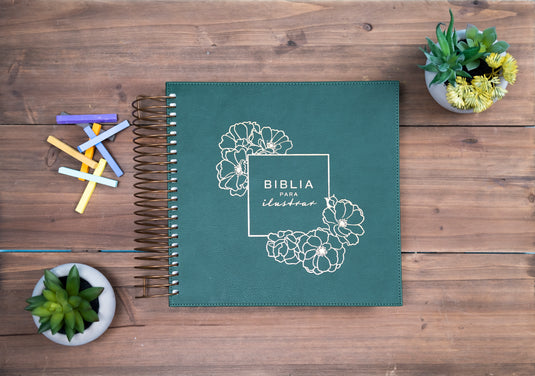 Biblia para Ilustrar RVR 1960 simil piel - Verde