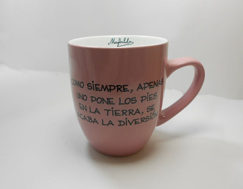 Cargue la imagen en el visor de la galería, Taza Mafalda Rosada
