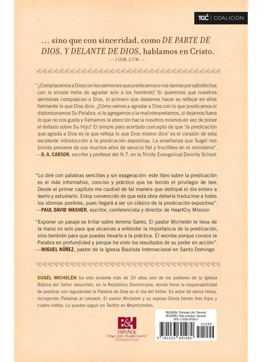 De parte de Dios y delante de Dios