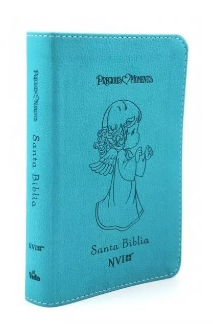 Cargue la imagen en el visor de la galería, Santa Biblia Precious Moments NVI Angelitos, Ultrafina, Compacta Aqua
