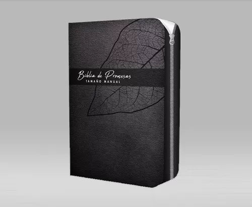 Cargue la imagen en el visor de la galería, Biblia Promesas RVR 1960, Tamaño Manual, Cierre Zíper, i/piel negro
