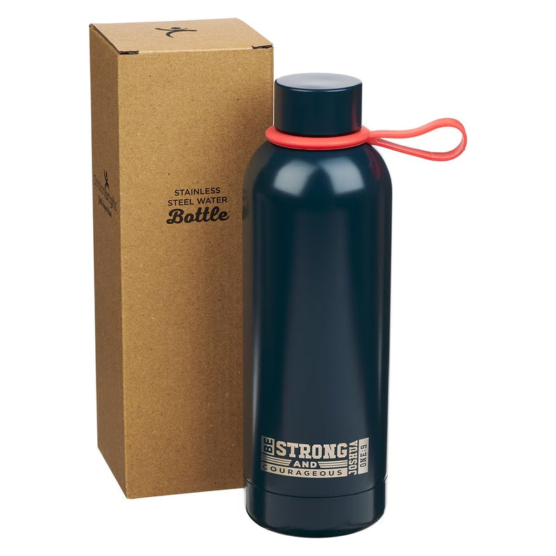 Cargue la imagen en el visor de la galería, Botella de acero inoxidable "Strong and Courageous" – Josué 1:9
