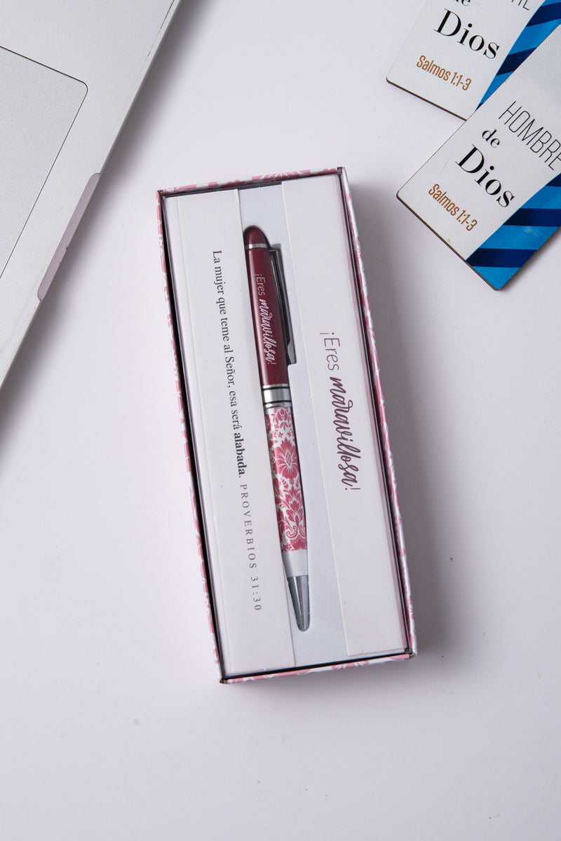 Cargue la imagen en el visor de la galería, Lapicero con caja de regalo- ¡Eres maravillosa!
