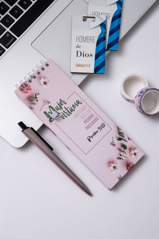 Set de libreta con Lapicero- Mujer virtuosa