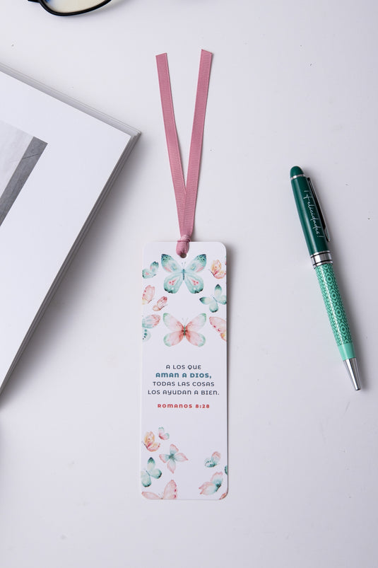 Separador de Libro con Cinta – A los que aman a Dios