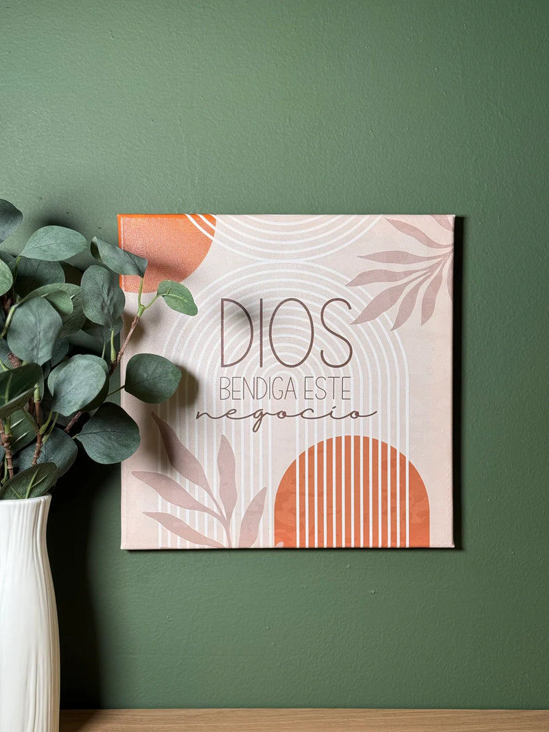 Cargue la imagen en el visor de la galería, Cuadro Dios bendiga este negocio
