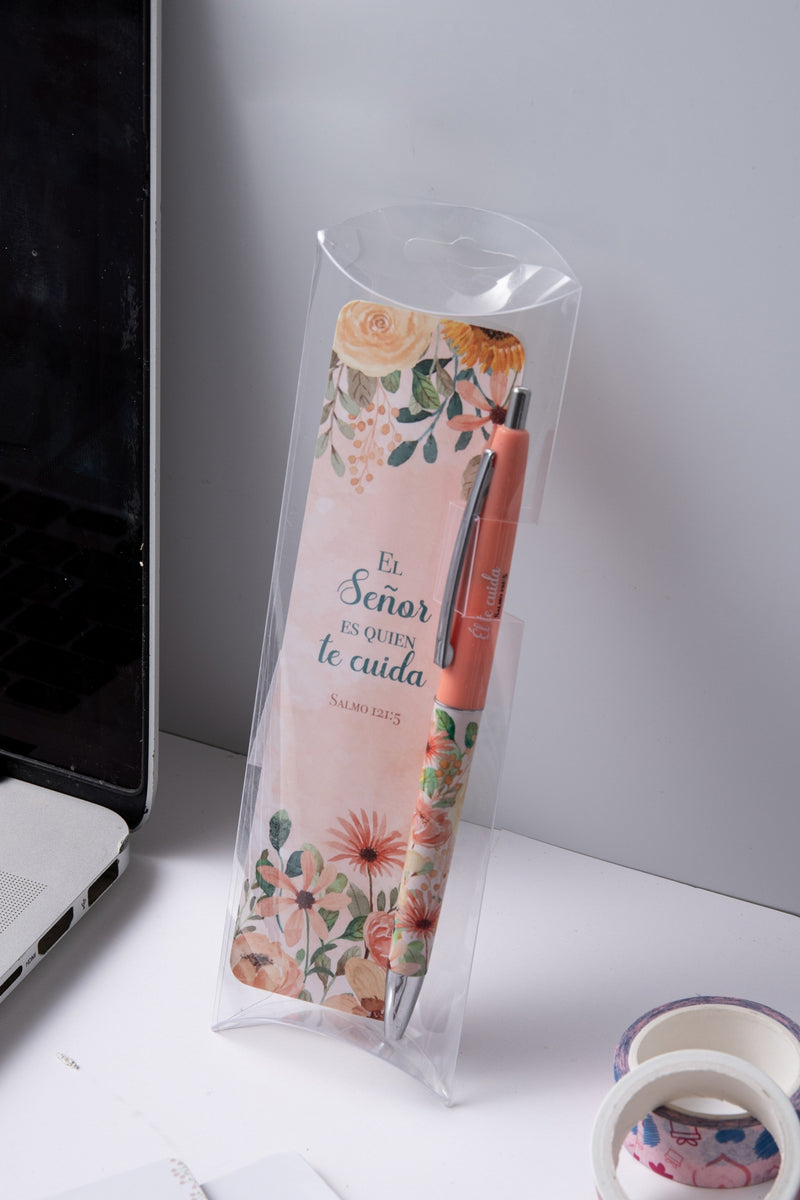 Cargue la imagen en el visor de la galería, Set de lapicero con separador- El Señor es quien te cuida
