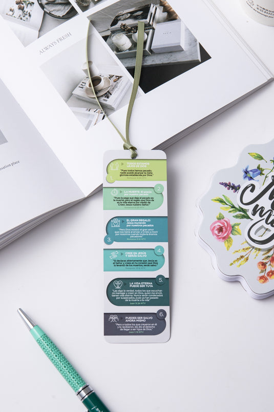 Separador de Libro con Cinta – Plan de salvación