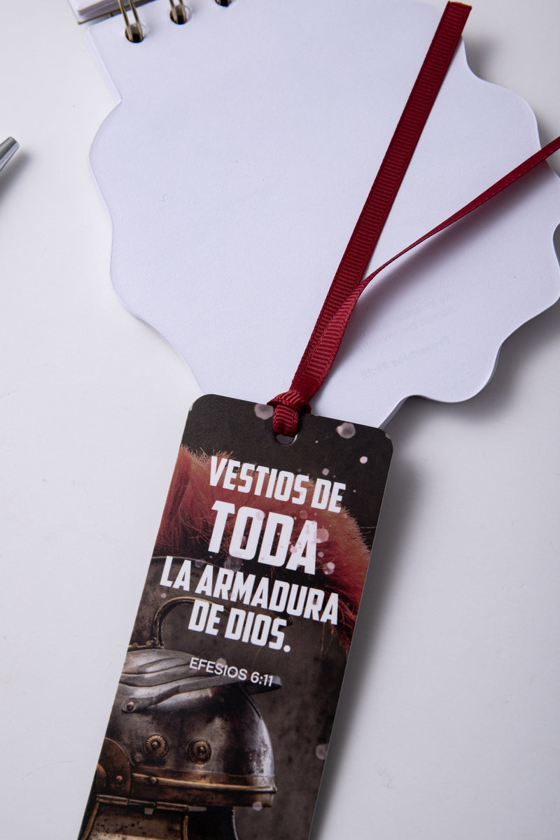 Cargue la imagen en el visor de la galería, Separador de Libro con Cinta – “Armadura de Dios”
