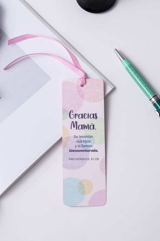 Separador de Libro con Cinta – “Gracias mamá”