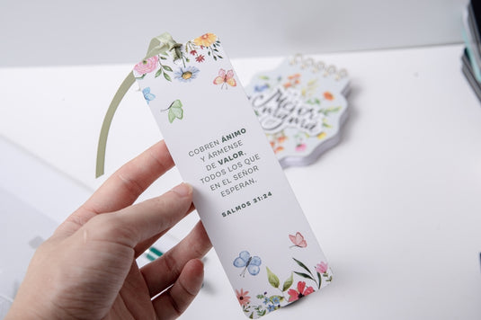 Separador de Libro con Cinta – “Cobren ánimo”