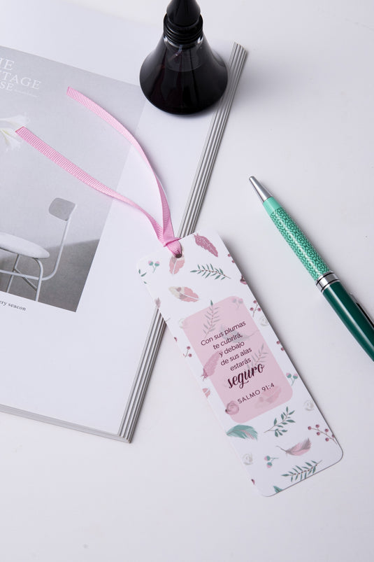 Separador de Libro con Cinta – “Estarás Seguro”