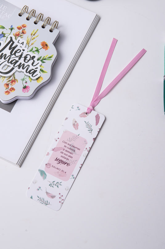 Separador de Libro con Cinta – “Estarás Seguro”