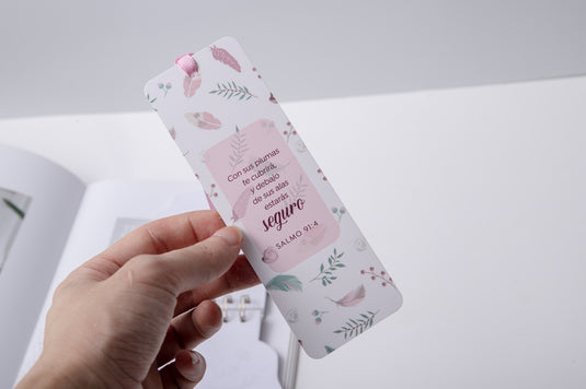 Separador de Libro con Cinta – “Estarás Seguro”