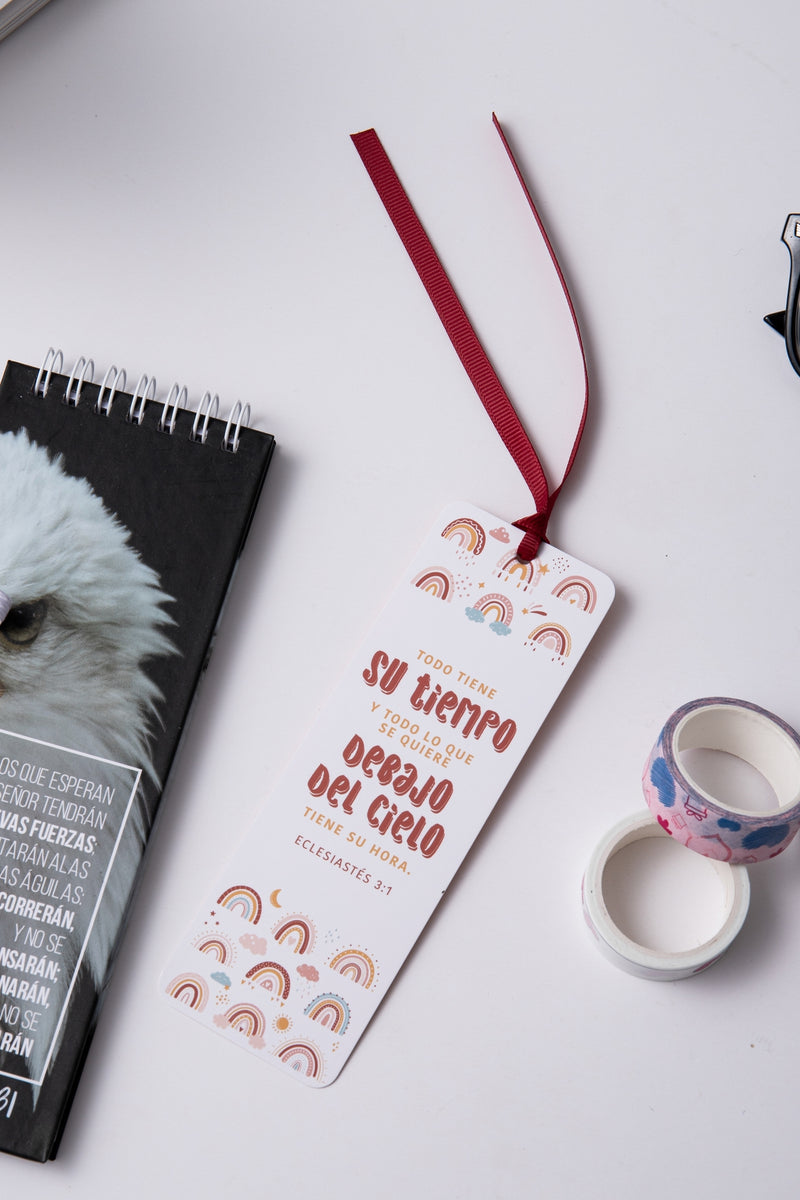 Cargue la imagen en el visor de la galería, Separador de Libro con Cinta – Todo tiene su tiempo
