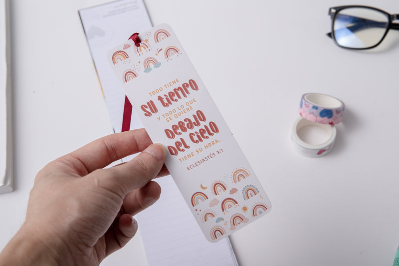 Cargue la imagen en el visor de la galería, Separador de Libro con Cinta – Todo tiene su tiempo
