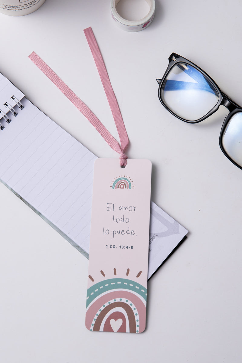 Cargue la imagen en el visor de la galería, Separador de Libro con Cinta – El amor todo lo puede
