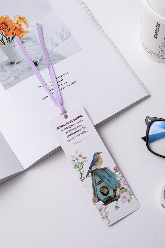 Separador de Libro con Cinta – “Bueno es el Señor”