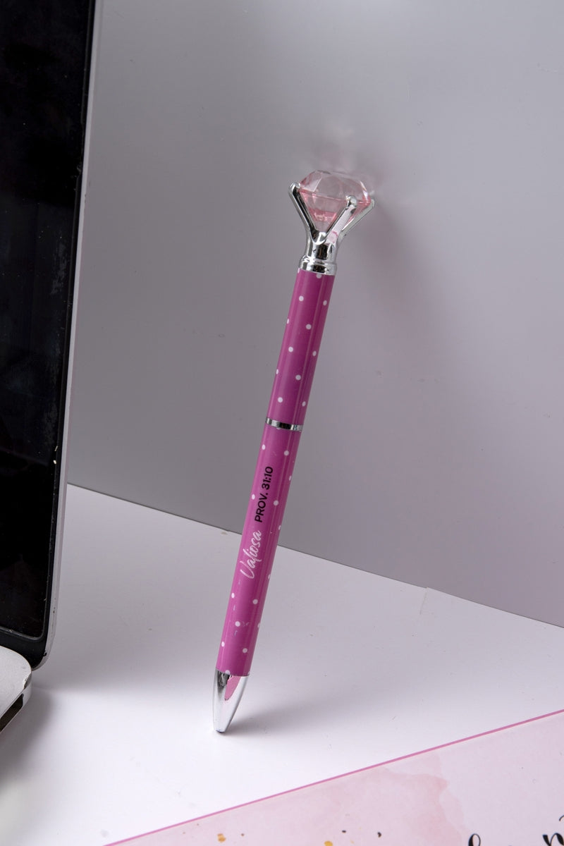 Cargue la imagen en el visor de la galería, Lapicero diamante colección mujer virtuosa- Valiosa
