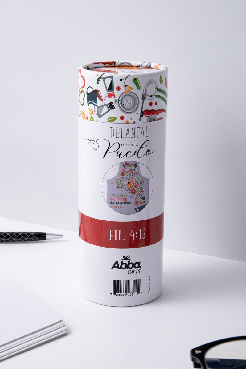 Cargue la imagen en el visor de la galería, Delantal de algodón Todo lo puedo
