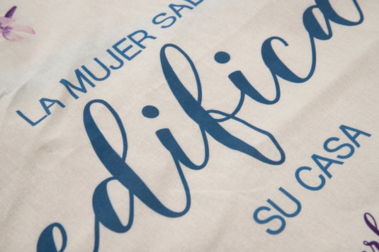 Delantal de algodón La mujer sabia edifica