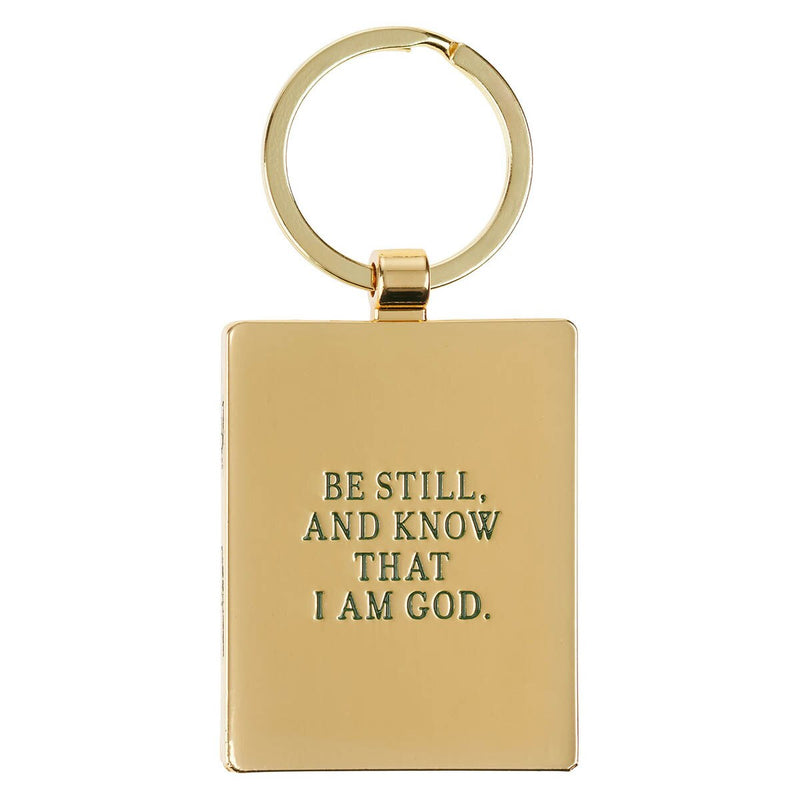 Cargue la imagen en el visor de la galería, Llavero Metálico "Be Still" – Salmo 46:10
