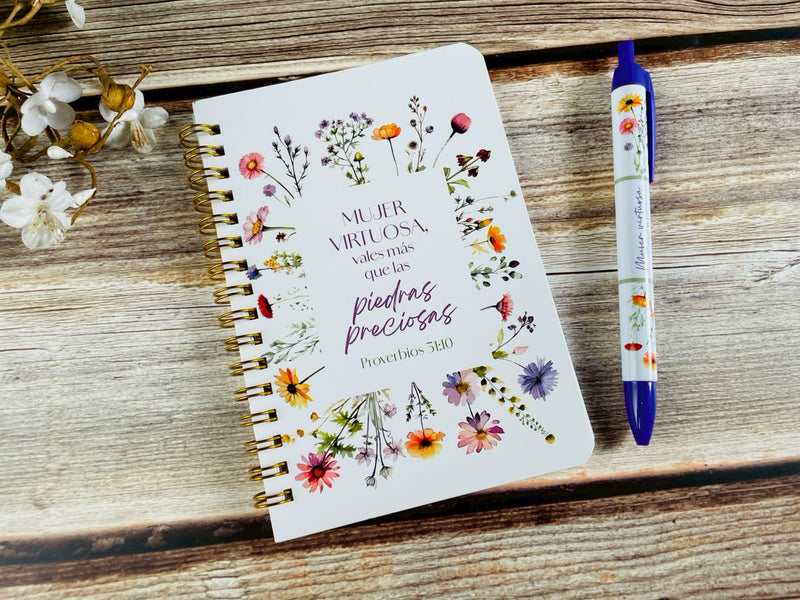 Cargue la imagen en el visor de la galería, Set de Libreta con lapicero- Mujer virtuosa
