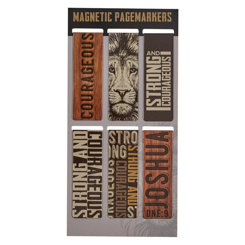 Cargue la imagen en el visor de la galería, Set de separadores magnéticos "Strong and Courageous"

