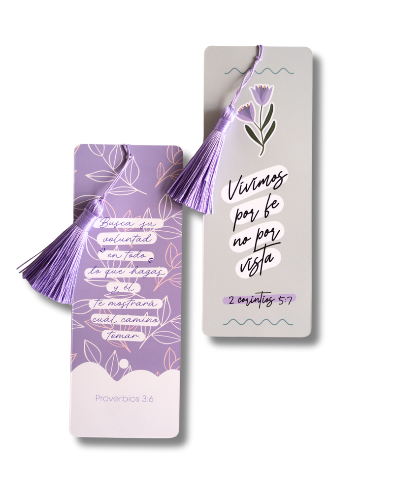 Cargue la imagen en el visor de la galería, Set de 2 separadores con borla "Busca Su voluntad"
