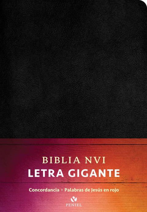 Biblia NVI, Letra Gigante, imitación piel negro