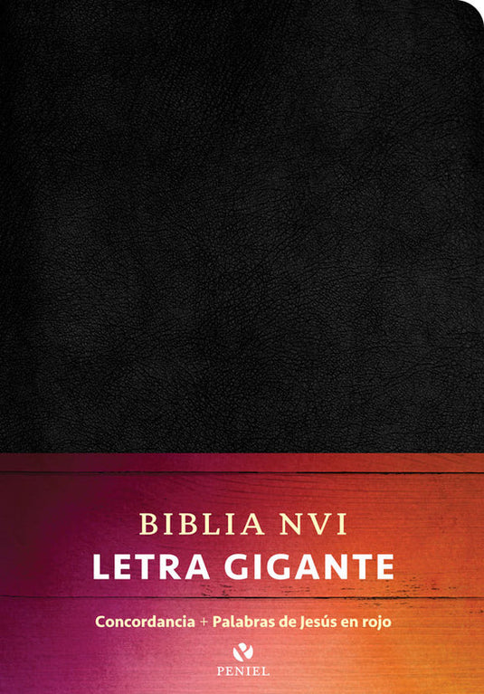 Biblia NVI, Letra Gigante, imitación piel negro