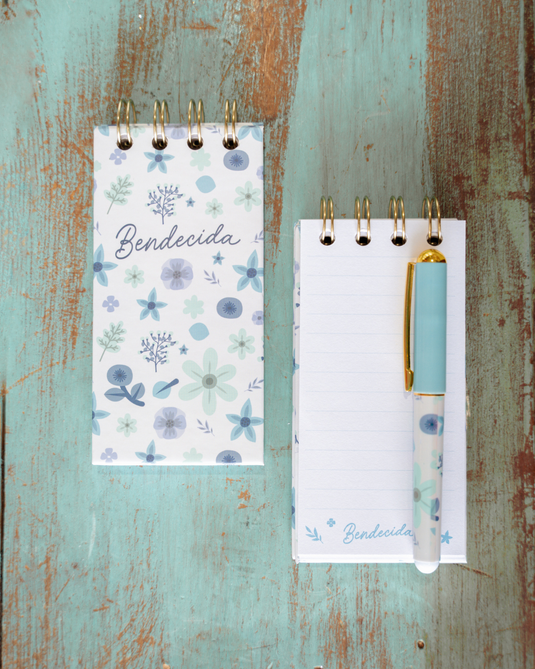 Set de libreta con lapicero| Bendecida