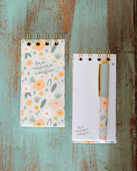 Set de libreta con lapicero| Ora, Espera, Confía