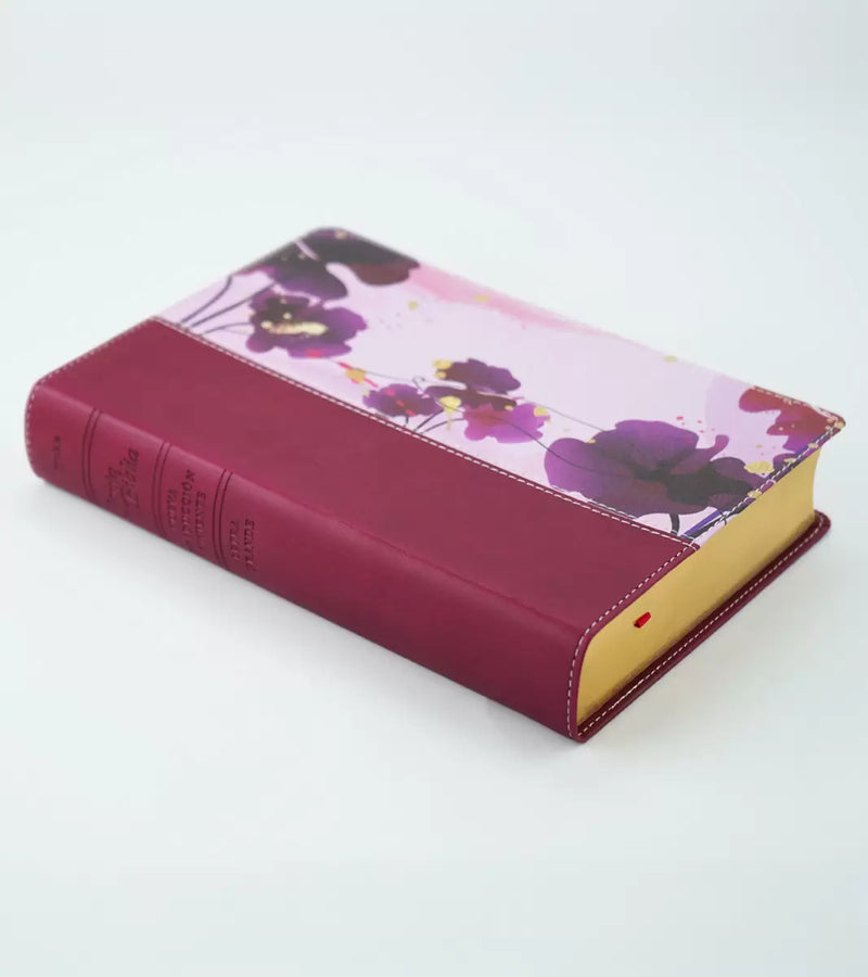 Cargue la imagen en el visor de la galería, Santa Biblia NTV, Edición personal, Letra Grande, imitación piel jardín morado
