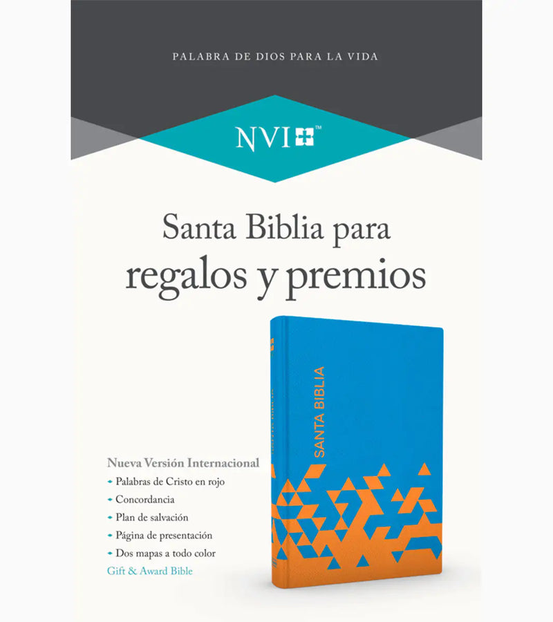 Cargue la imagen en el visor de la galería, Santa Biblia NVI para regalos y premios, Símil piel océano y papaya
