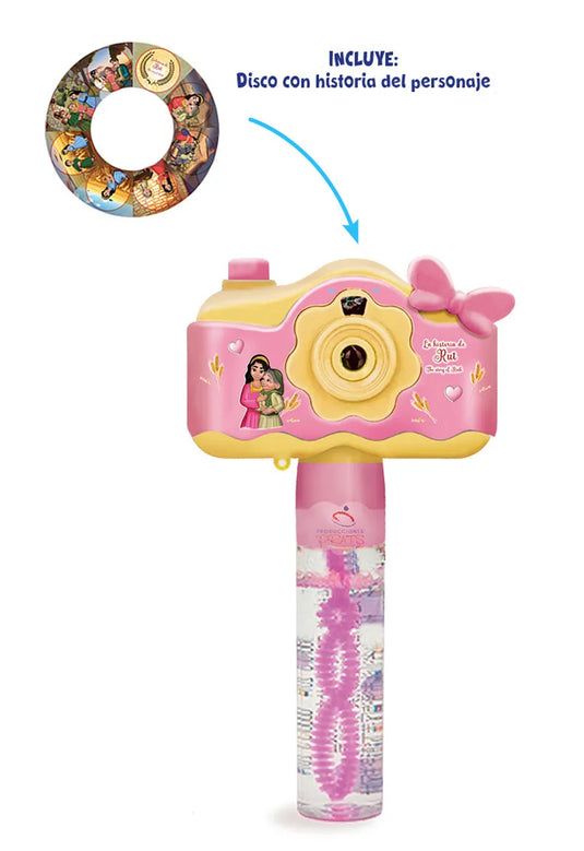 Cámara proyector, burbujas- Personajes bíblicos Rut