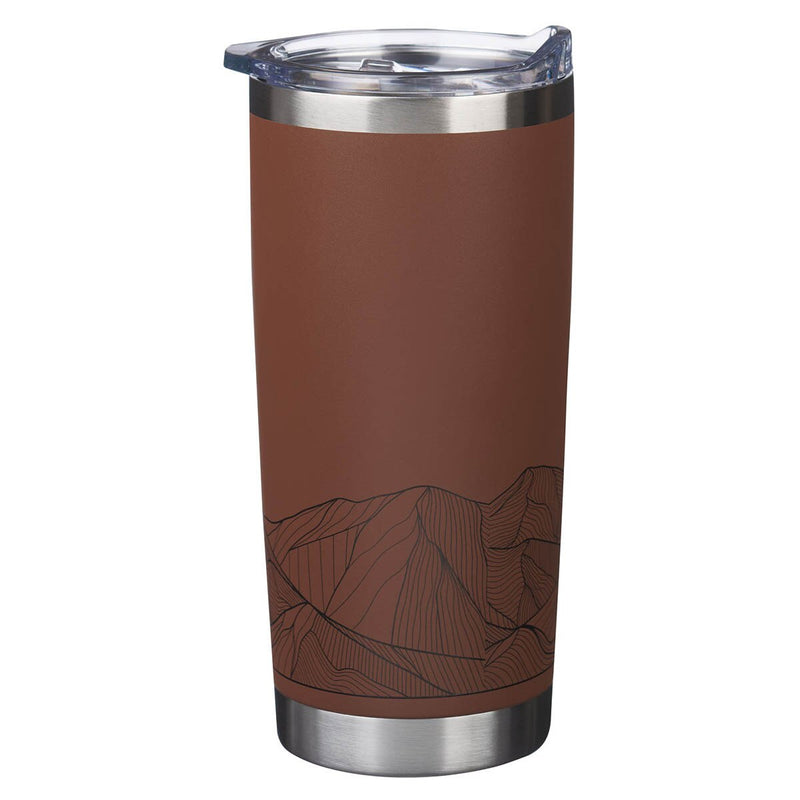 Cargue la imagen en el visor de la galería, Vaso térmico de acero Inoxidable "Faith Moves Mountains" – Mateo 17:20
