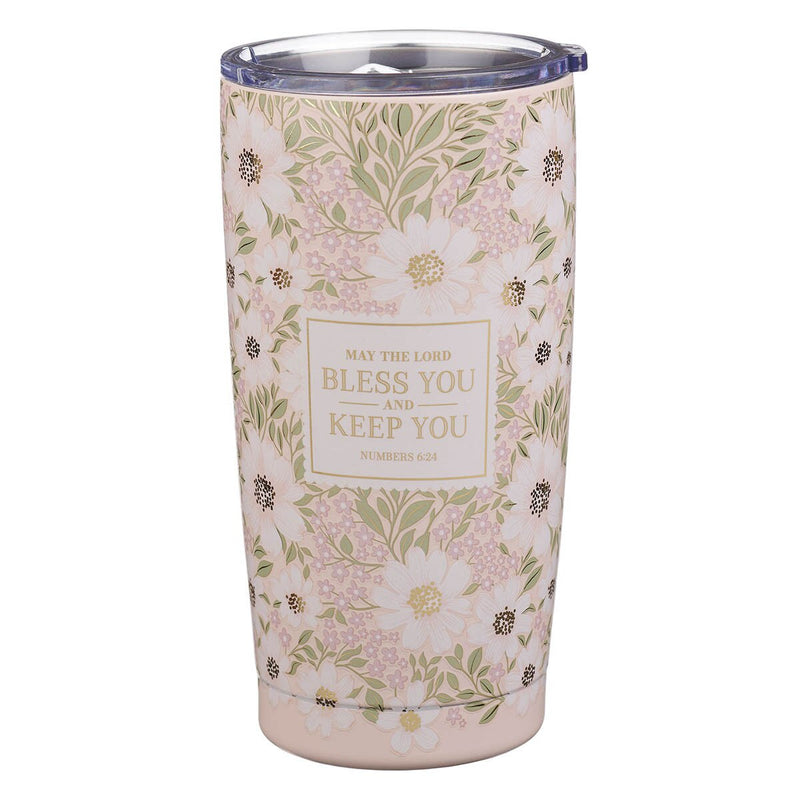 Cargue la imagen en el visor de la galería, Vaso térmico de acero inoxidable "The Lord Bless You and Keep You" – Números 6:24
