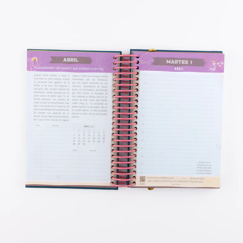 Cargue la imagen en el visor de la galería, Agenda espiral Dios Conmigo
