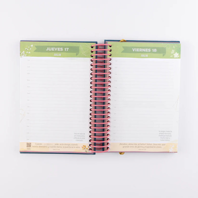 Cargue la imagen en el visor de la galería, Agenda espiral Dios Conmigo
