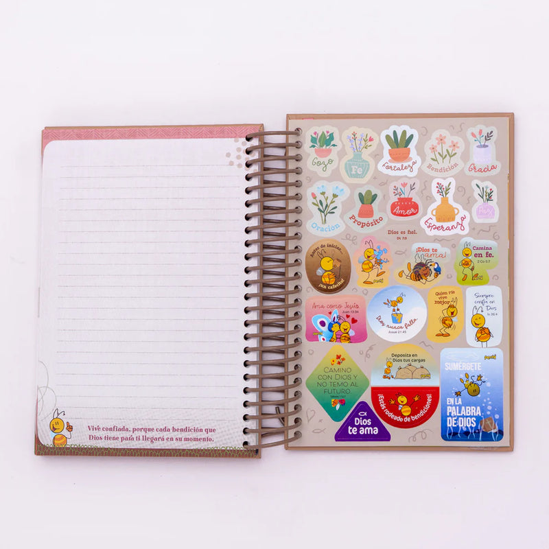 Cargue la imagen en el visor de la galería, Agenda Pechi espiral Mariposa
