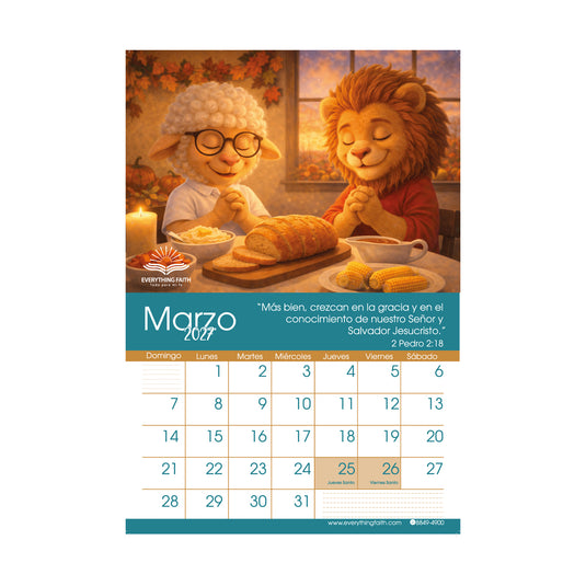 Calendario Teo 2027