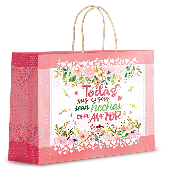 Bolsa de regalo mediana- Hechas con amor