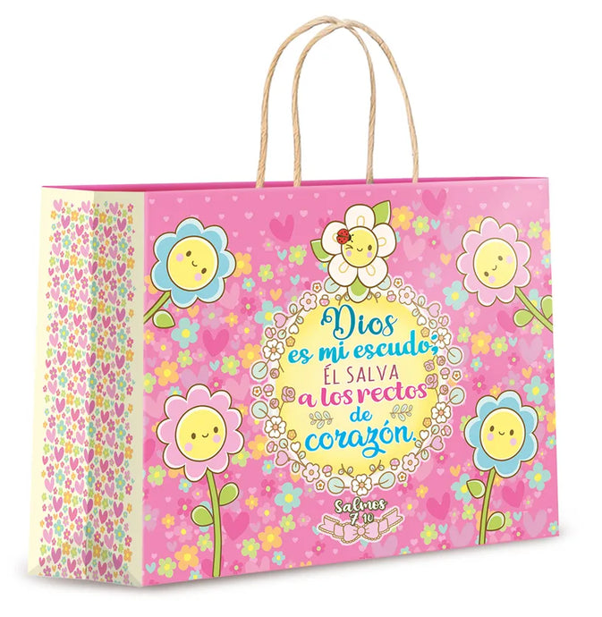 Bolsa de regalo grande- Dios es mi escudo