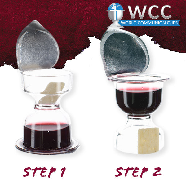 Cargue la imagen en el visor de la galería, World Communion Chalice Concord Grape Juice and Bread - 1000 units

